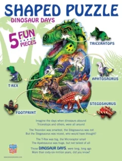 MasterPieces 100 Piece Shaped Jigsaw Puzzle - Dinosaur Days - 14"x19" -Games and Puzzles Shop GUEST baa7c8e9 08a0 40a7 acd2 a2165bde82a7