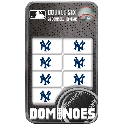 MasterPieces Officially Licensed MLB New York Yankees 28 Piece Dominoes Game For Adults 3 MasterPieces Officially Licensed MLB New York Yankees 28 Piece Dominoes Game For Adults