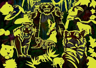 MasterPieces 500 Piece Glow In The Dark Puzzle - Mystery Of The Jungle 7 MasterPieces 500 Piece Glow In The Dark Puzzle - Mystery Of The Jungle - Image 5