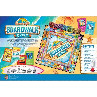 MasterPieces Opoly Family Board Games - Beach Life Boardwalk Opoly 5 MasterPieces Opoly Family Board Games - Beach Life Boardwalk Opoly - Image 3
