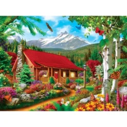 MasterPieces 300 Piece EZ Grip Jigsaw Puzzle - Mountain Hideaway - 18"x24" -Games and Puzzles Shop GUEST bcb1dde7 a0d4 49e8 a590 9f48e14e6b7b