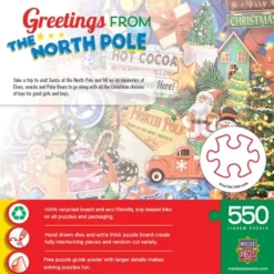 MasterPieces 550 Piece Puzzle - Greetings From The North Pole - 18"x24" 10 MasterPieces 550 Piece Puzzle - Greetings From The North Pole - 18"x24" -Games and Puzzles Shop GUEST bcd6cfa5 138b 4dd1 b569 a89875960642