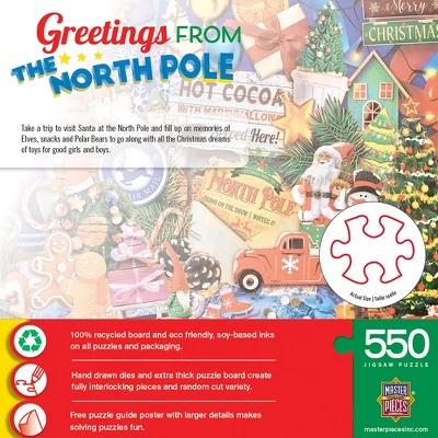 MasterPieces 550 Piece Puzzle - Greetings From The North Pole - 18"x24" 5 MasterPieces 550 Piece Puzzle - Greetings From The North Pole - 18"x24" - Image 3