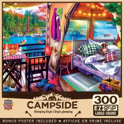 MasterPieces 300 Piece EZ Grip Jigsaw Puzzle - Glamping Style - 18"x24" 3 MasterPieces 300 Piece EZ Grip Jigsaw Puzzle - Glamping Style - 18"x24"