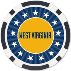 MasterPieces Casino Style 100 Piece Poker Chip Set - NCAA WVU Mountaineers -Games and Puzzles Shop GUEST bd0acc20 713c 49b9 9cb4 f4243f816486