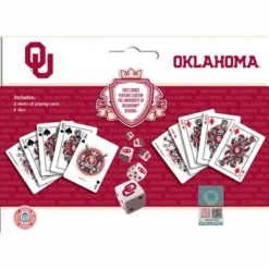 MasterPieces Officially Licensed NCAA Oklahoma Sooners 2-Pack Playing Cards & Dice Set For Adults -Games and Puzzles Shop GUEST bd38bce9 2ff8 4a47 8a08 0131a0452f0d