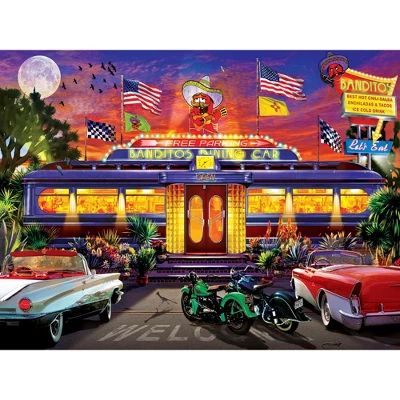 MasterPieces 550 Piece Jigsaw Puzzle - Bandito's Dining Car - 18"x24" 4 MasterPieces 550 Piece Jigsaw Puzzle - Bandito's Dining Car - 18"x24" - Image 2