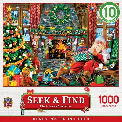 MasterPieces 1000 Piece Jigsaw Puzzle - Christmas Surprise - 19.25"x26.75" 3 MasterPieces 1000 Piece Jigsaw Puzzle - Christmas Surprise - 19.25"x26.75"