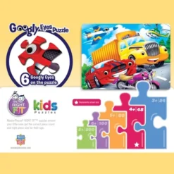 MasterPieces Kids Funny Jigsaw Puzzle - Vehicles Googly Eyes 48 Pieces 9 MasterPieces Kids Funny Jigsaw Puzzle - Vehicles Googly Eyes 48 Pieces -Games and Puzzles Shop GUEST be4147b0 4283 4c3d 93d8 008eefc7cdc8