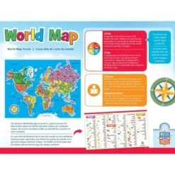 MasterPieces Inc Educational World Map 60 Piece Jigsaw Puzzle