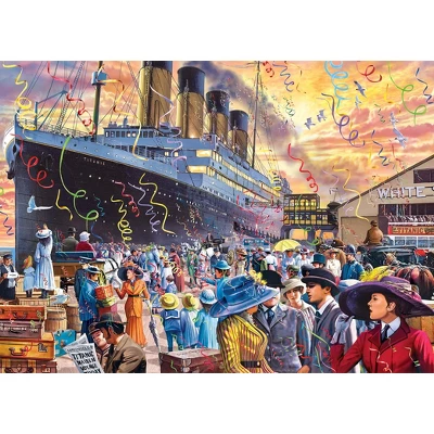 MasterPieces 1000 Piece Jigsaw Puzzle - Titanic Underway - 19.25"x26.75" 4 MasterPieces 1000 Piece Jigsaw Puzzle - Titanic Underway - 19.25"x26.75" - Image 2