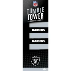MasterPieces Real Wood Block Tumble Towers - NFL Las Vegas Raiders
