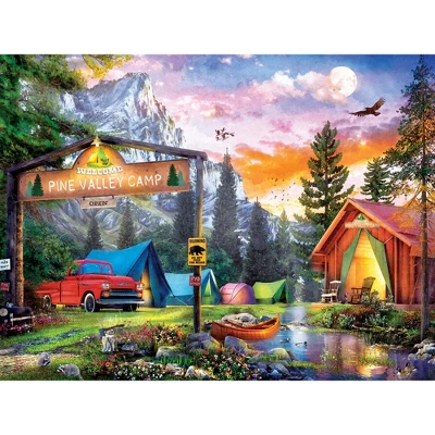 MasterPieces 300 Piece EZ Grip Jigsaw Puzzle - Pine Valley Camp - 18"x24" 4 MasterPieces 300 Piece EZ Grip Jigsaw Puzzle - Pine Valley Camp - 18"x24" - Image 2