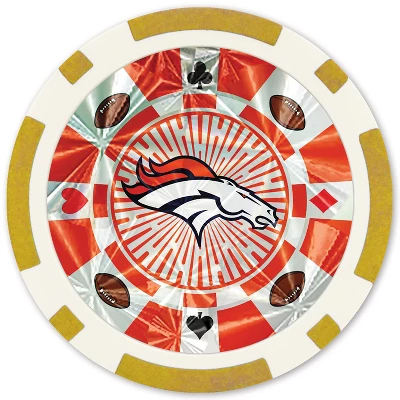 MasterPieces Casino Style 20 Piece 11.5 Gram Poker Chip Set NFL Denver Broncos Gold Edition 3 MasterPieces Casino Style 20 Piece 11.5 Gram Poker Chip Set NFL Denver Broncos Gold Edition