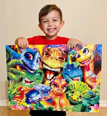 MasterPieces 200 Piece Jigsaw Puzzle For Kids - Dinosaur Chums - 14"x19" 7 MasterPieces 200 Piece Jigsaw Puzzle For Kids - Dinosaur Chums - 14"x19" - Image 5