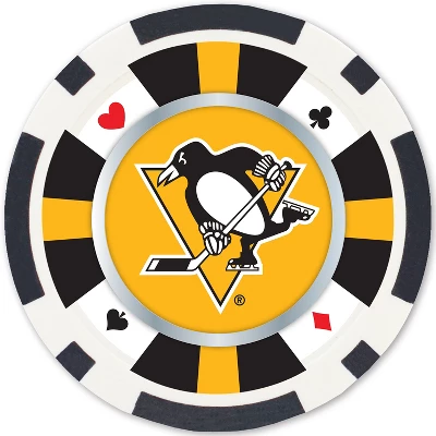 MasterPieces Casino 100 Piece Poker Chip Set - NHL Pittsburgh Penguins 4 MasterPieces Casino 100 Piece Poker Chip Set - NHL Pittsburgh Penguins - Image 2