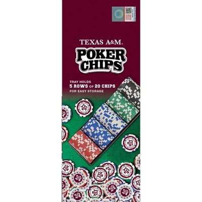 MasterPieces Casino Style 100 Piece Poker Chip Set - NCAA Texas A&M Aggies 6 MasterPieces Casino Style 100 Piece Poker Chip Set - NCAA Texas A&M Aggies - Image 4