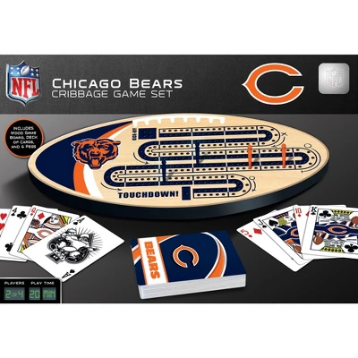 MasterPieces Officially Licensed NFL Chicago Bears Wooden Cribbage Game For Adults 3 MasterPieces Officially Licensed NFL Chicago Bears Wooden Cribbage Game For Adults