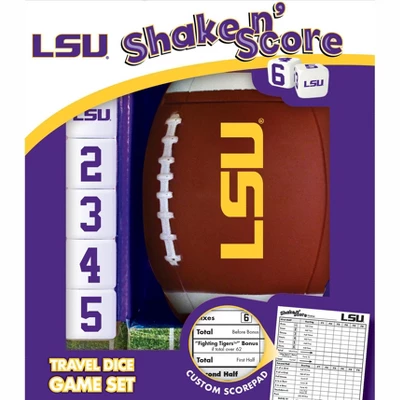 MasterPieces Officially Licsenced NCAA LSU Tigers Shake N' Score Dice Game For Age 6 And Up 3 MasterPieces Officially Licsenced NCAA LSU Tigers Shake N' Score Dice Game For Age 6 And Up