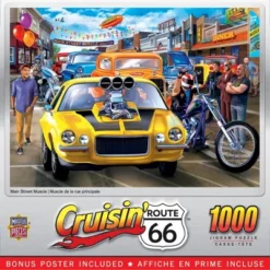 MasterPieces 1000 Piece Jigsaw Puzzle - Main Street Muscle - 19.25"x26.75"