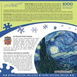 MasterPieces Inc Starry Night 1000 Piece Linen Jigsaw Puzzle