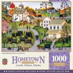 MasterPieces Inc Hometown Gallery Sunday Meeting 1000 Piece Jigsaw Puzzle -Games and Puzzles Shop GUEST c6f61c0c 148d 475e 80e1 4a42401dd3eb