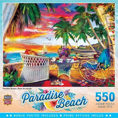 MasterPieces 550 Piece Jigsaw Puzzle For Adults - Paradise Breeze - 18"x24" 3 MasterPieces 550 Piece Jigsaw Puzzle For Adults - Paradise Breeze - 18"x24"
