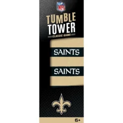 MasterPieces Real Wood Block Tumble Towers - NFL New Orleans Saints