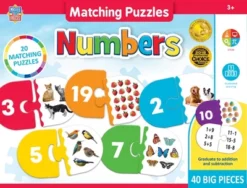 MasterPieces Kids Games - Educational Numbers Matching Puzzle Matching Game