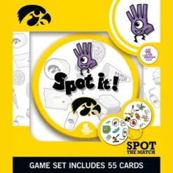 MasterPieces Officially Licensed NCAA Iowa Hawkeyes Spot It Game For Kids And Adults