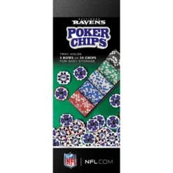 MasterPieces Casino Style 100 Piece Poker Chip Set - NFL Baltimore Ravens -Games and Puzzles Shop GUEST cad1e421 118b 4fc6 90ca af52258b1478