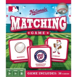 MasterPieces Officially Licensed MLB Washington Nationals Matching Game For Kids And Families