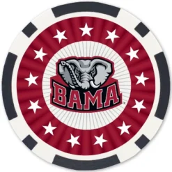 MasterPieces Casino 100 Piece Poker Chip Set - NCAA Alabama Crimson Tide -Games and Puzzles Shop GUEST cb4a183c 80bb 4046 9cef fa176469b7ee