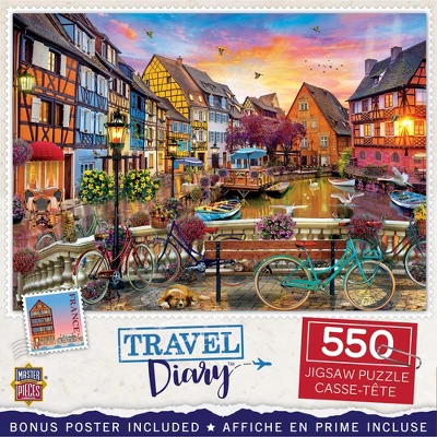 MasterPieces 550 Piece Jigsaw Puzzle - Cycling At Colmar France - 18"x24" 3 MasterPieces 550 Piece Jigsaw Puzzle - Cycling At Colmar France - 18"x24"