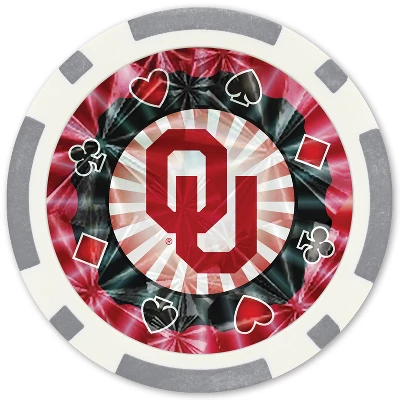 MasterPieces Casino Style 20 Piece 11.5 Gram Poker Chip Set NCAA Oklahoma Sooners Silver Edition 3 MasterPieces Casino Style 20 Piece 11.5 Gram Poker Chip Set NCAA Oklahoma Sooners Silver Edition