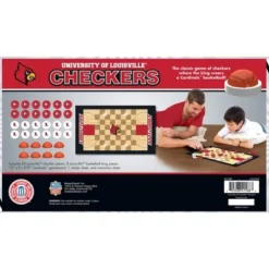 MasterPieces Officially Licensed NCAA Louisville Cardinals Checkers Board Game For Families And Kids Ages 6 And Up -Games and Puzzles Shop GUEST cbf475a5 69f9 4441 bac7 331d4c6642fc