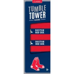MasterPieces Real Wood Block Tumble Towers - MLB Boston Red Sox