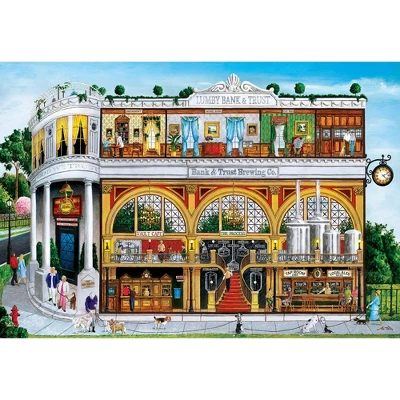 MasterPieces 1000 Piece Jigsaw Puzzle For Adults - Bank & Brew - 23.5"x34" 4 MasterPieces 1000 Piece Jigsaw Puzzle For Adults - Bank & Brew - 23.5"x34" - Image 2