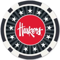 MasterPieces Casino 100 Piece Poker Chip Set - NCAA Nebraska Cornhuskers -Games and Puzzles Shop GUEST ce7dd7d3 d813 4286 af53 843a4ed47bf4