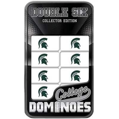 MasterPieces Officially Licensed NCAA Michigan State Spartans 28 Piece Dominoes Game For Adults 3 MasterPieces Officially Licensed NCAA Michigan State Spartans 28 Piece Dominoes Game For Adults