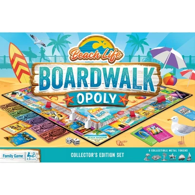 MasterPieces Opoly Family Board Games - Beach Life Boardwalk Opoly 3 MasterPieces Opoly Family Board Games - Beach Life Boardwalk Opoly
