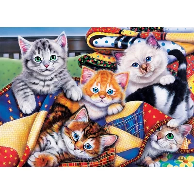 MasterPieces 1000 Piece Jigsaw Puzzle - Cozy Kittens - 19.25"x26.75" 4 MasterPieces 1000 Piece Jigsaw Puzzle - Cozy Kittens - 19.25"x26.75" - Image 2