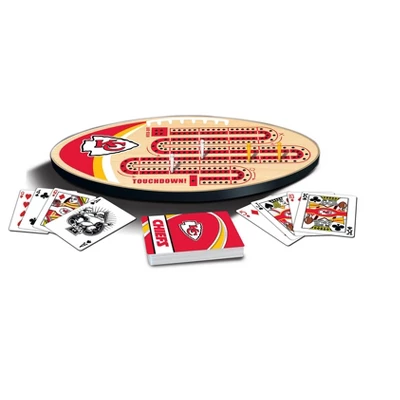 MasterPieces Officially Licensed NFL Kansas City Chiefs Wooden Cribbage Game For Adults 4 MasterPieces Officially Licensed NFL Kansas City Chiefs Wooden Cribbage Game For Adults - Image 2
