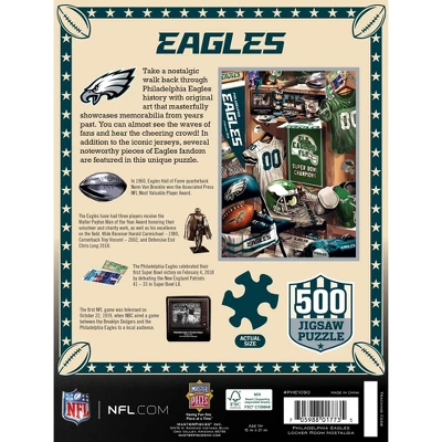 MasterPieces 500 Piece Puzzle - Philadelphia Eagles Locker Room - 15"x21" 5 MasterPieces 500 Piece Puzzle - Philadelphia Eagles Locker Room - 15"x21" - Image 3