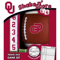 MasterPieces Officially Licsenced NCAA Oklahoma Sooners Shake N' Score Dice Game For Age 6 And Up