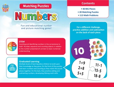 MasterPieces Kids Games - Educational Numbers Matching Puzzle Matching Game 5 MasterPieces Kids Games - Educational Numbers Matching Puzzle Matching Game - Image 3