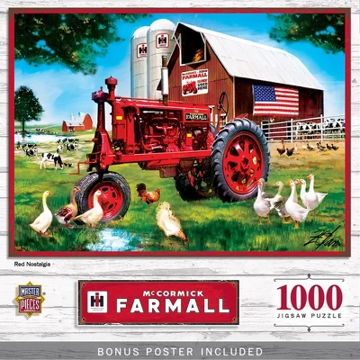 MasterPieces 1000 Piece Jigsaw Puzzle - Red Nostalgia - 19.25"x26.75" 3 MasterPieces 1000 Piece Jigsaw Puzzle - Red Nostalgia - 19.25"x26.75"
