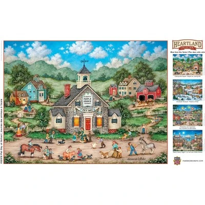 MasterPieces 550 Piece Jigsaw Puzzle - Pet Day At School - 18"x24" 6 MasterPieces 550 Piece Jigsaw Puzzle - Pet Day At School - 18"x24" - Image 4