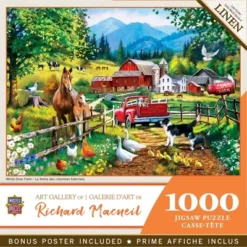MasterPieces 1000 Piece Jigsaw Puzzle - White Dove Farm - 19.25"x26.75"