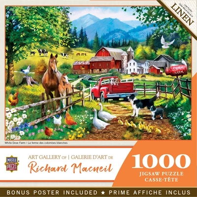 MasterPieces 1000 Piece Jigsaw Puzzle - White Dove Farm - 19.25"x26.75" 3 MasterPieces 1000 Piece Jigsaw Puzzle - White Dove Farm - 19.25"x26.75"